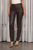 Calça de Couro Hagar Marrom