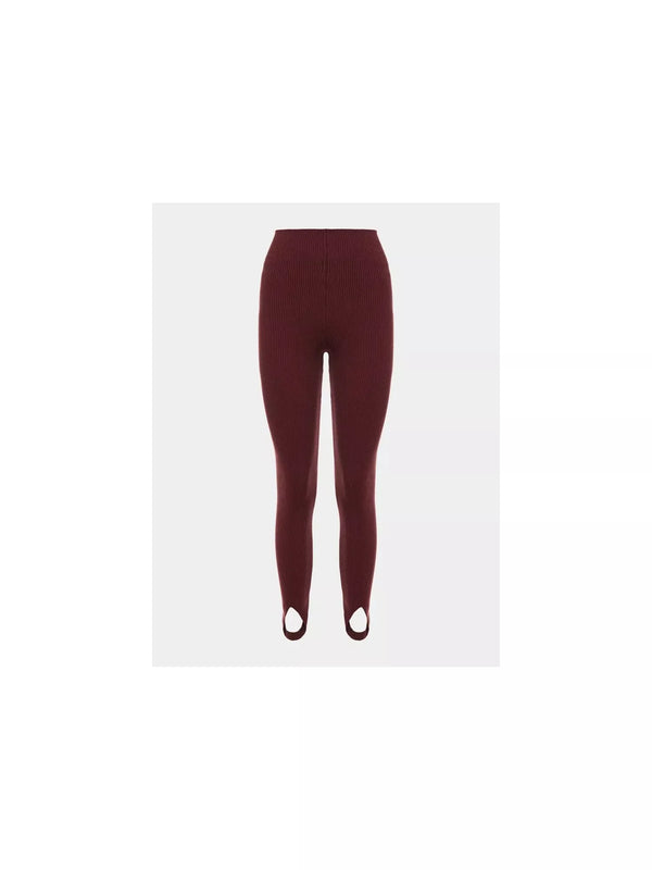 Calça Fuso Canelada Bordo